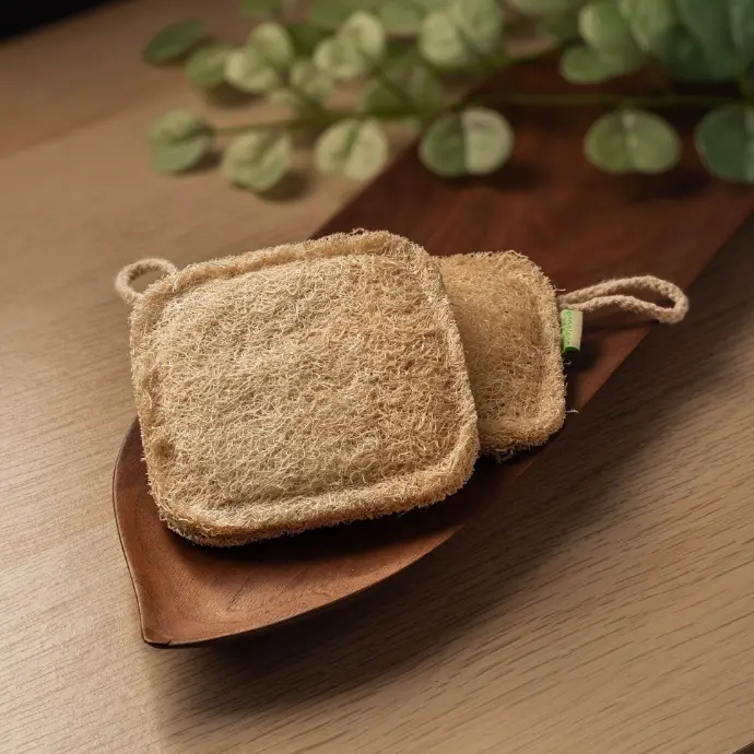 Eco-Friendly Natural Square Loofah 