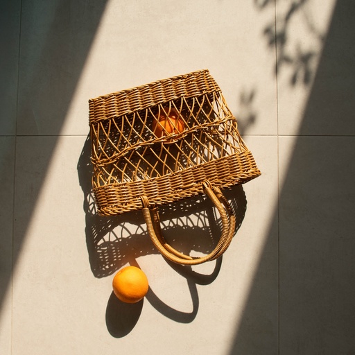 [ALI 75245] Rattan Picnic Basket Bag