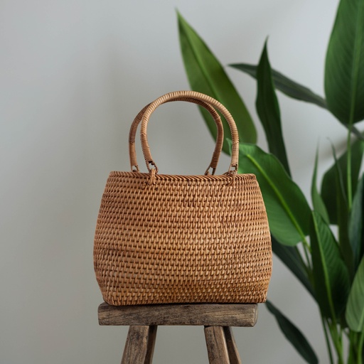 [APH 75976] Rattan Bucket Bag