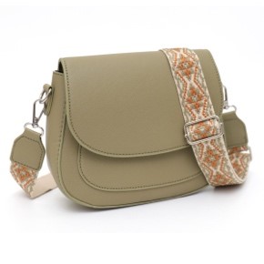 Vegan Leather Saddle Bag