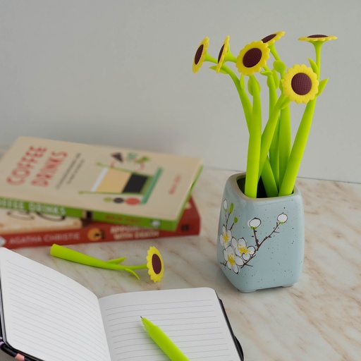 [NAD 0035] Sunflower Silicone Gel Pen